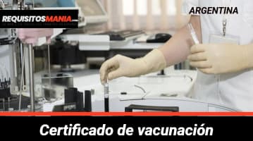 Certificado de vacunación