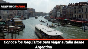 Requisitos para viajar a Italia desde Argentina 