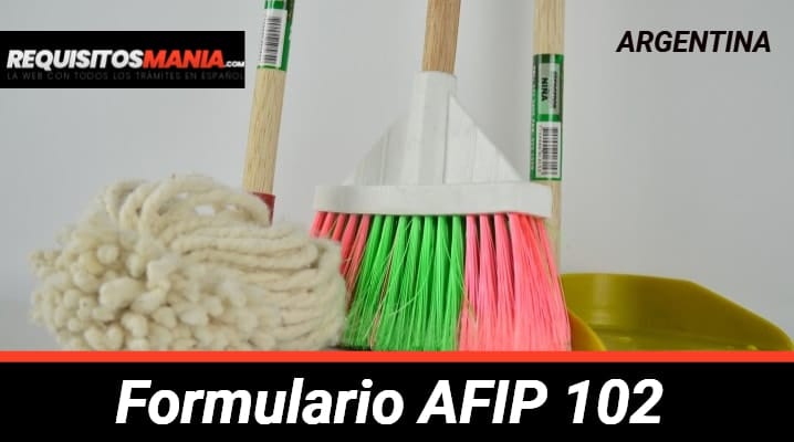 Formulario AFIP 102