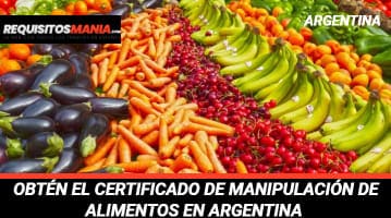 Certificado de manipulación de alimentos 