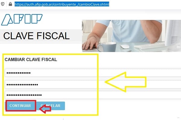 cambiar clave fiscal afip