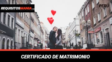 Certificado de Matrimonio 			 			