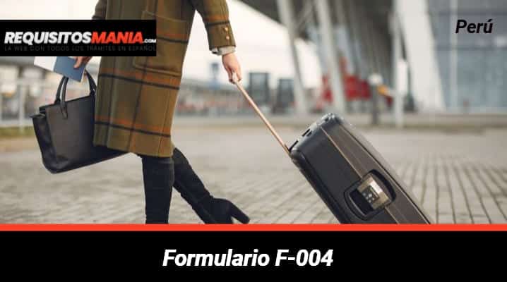 Formulario F-004