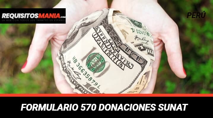 Formulario 570 Donaciones SUNAT