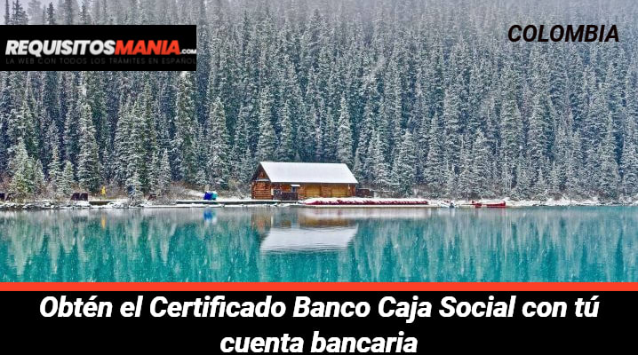 Certificado banco caja social 			 			