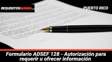 Formulario ADSEF 128 