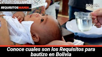 Requisitos para bautizo en Bolivia 