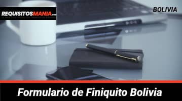 Formulario de Finiquito Bolivia 