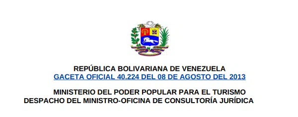 Normas legales para las Posadas en Venezuela