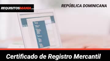 Certificado de Registro Mercantil 