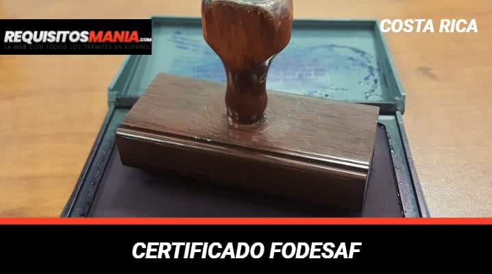 Certificado FODESAF
