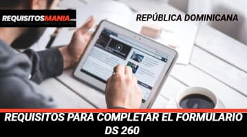 Formulario DS 260 