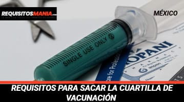Requisitos para sacar la Cartilla de Vacunación 