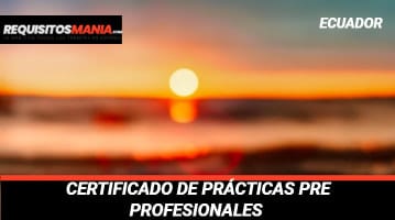 Certificado de Prácticas Pre Profesionales 