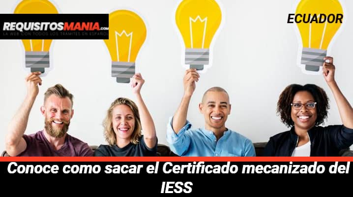 Certificado mecanizado del IESS 