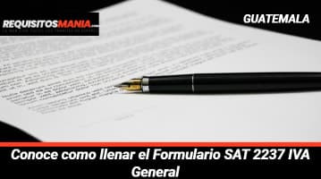 Formulario SAT 2237 			 			